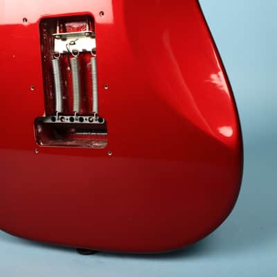 2003 Squier Stratocaster Loaded HH Humbucker Configuration Guitar Red Body image 22
