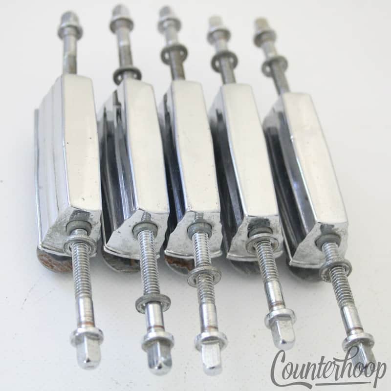 *Pearl 5x Snare Drum 2"Metric Lugs+1 5/8"Tension T-Rods Chrome Vintage 70s Japan image 1