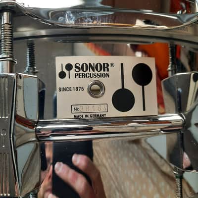 Sonor 5 3/4 X 14 Ferro Manganese Metal Snare image 8