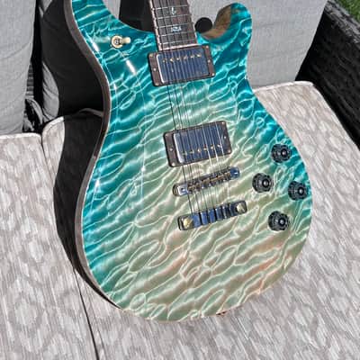 2024 Paul Reed Smith PRS McCarty 594 Private Stock 11482 One Piece Quilt Top Bahama Blue Dragons Breath image 14