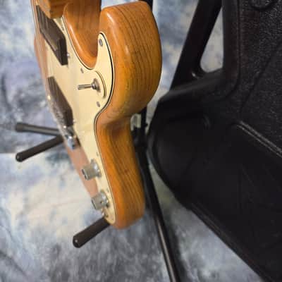 Vintage RARE 1985 USA Peavey T-15 Short Scale Guitar Natural Ash Pro Setup New Strings Original Peavey Chainsaw Hard Shell Case image 7