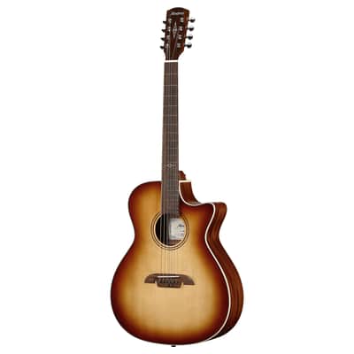 Alvarez Artist Grand Auditorium Guitar Acoustic Electric 8 String Shadowburst with Cutaway (AG60CE_8-String_Shadowburst) image 5