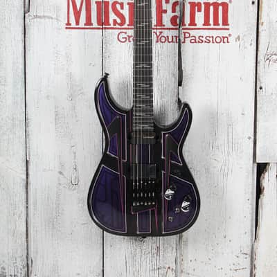 Schecter C-1 FR-S Przym Vespid Solid Body Electric Guitar Purple Pryzm image 2