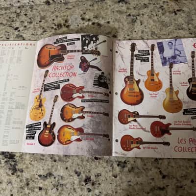 Epiphone Catalog 1995 les Paul flying V Ixplorer SG standard classic goldtop custom nighthawk Pro 1 2 Firebird special image 4