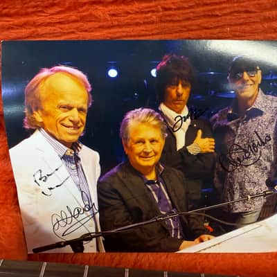 Fender Jeff Beck Stratocaster, 1999, Autographed by Brian Wilson, Jeff Beck, Al Jardine & David Marks with Case image 22