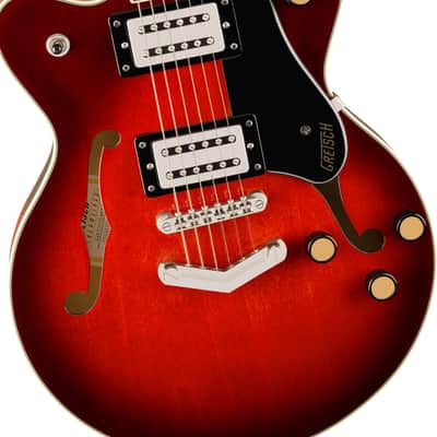 Gretsch G2655 Streamliner Center Block Jr. Double-Cut Guitar with V-Stoptail, Laurel Fingerboard, Claret Burst image 5