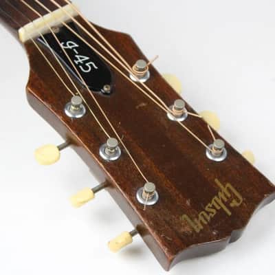 1968 Vintage Gibson J45 ADJ Sunburst Finish 1960s Kalamazoo USA +OHSC image 20