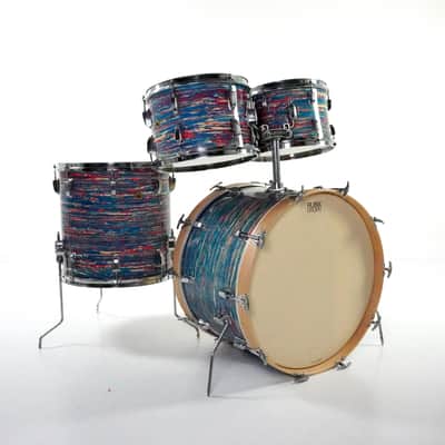 Ludwig 4-Piece Kit in Psychedelic Red 1971-1975 22,12,13,16 image 2