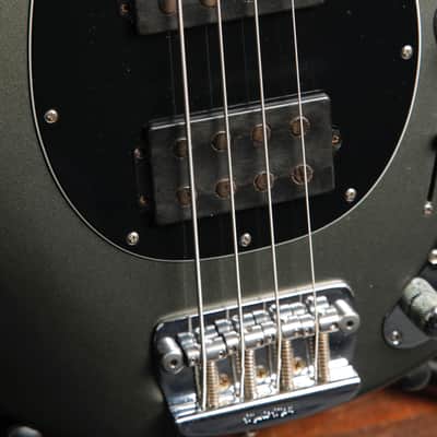 Ernie Ball Music Man StingRay 4 HH Graphite Pearl Bass Guitar 2006 Pre-Owned image 6