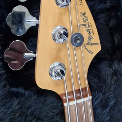 Fender American Standard Jazz Bass Fretless Custom Upgrades Mystic Blue 4-String image 18