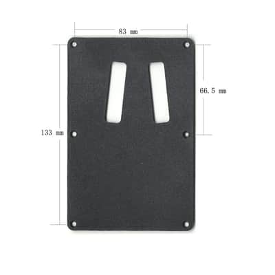 Tremolo Back Plate Cavity Cover For Kramer style guitar 1-Ply ABS Black Matte image 4