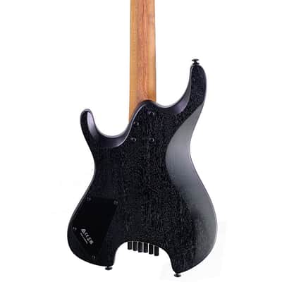 2026 Ibanez Quest QX52B WK Headless Multi-Scale Weathered Black image 3