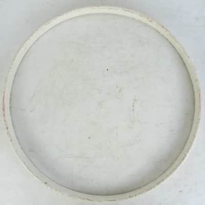 Slingerland 16" White Paint Tenor/Floor Tom Drum Hoop/Rim Marching Snare Batter image 2