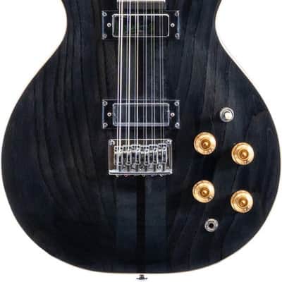 Washburn Wing Series Hawk 12 12-string Electric Guitar - Trans Black image 2