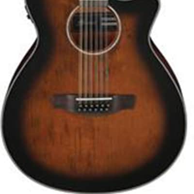 Ibanez AEG5012DVH Acoustic-Electric 12-String Guitar No Case (Dark Violin Sunburst) image 1