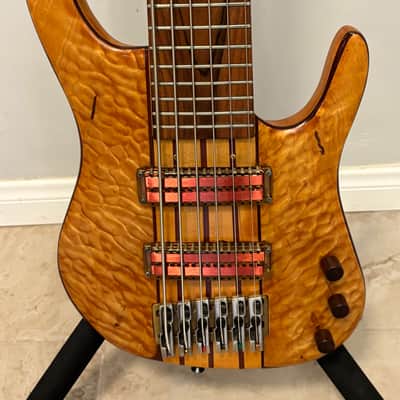 Acacia Matt Friedman Custom 6-String Electric Bass Guitar w/ late 90's - Hand Rubbed image 2