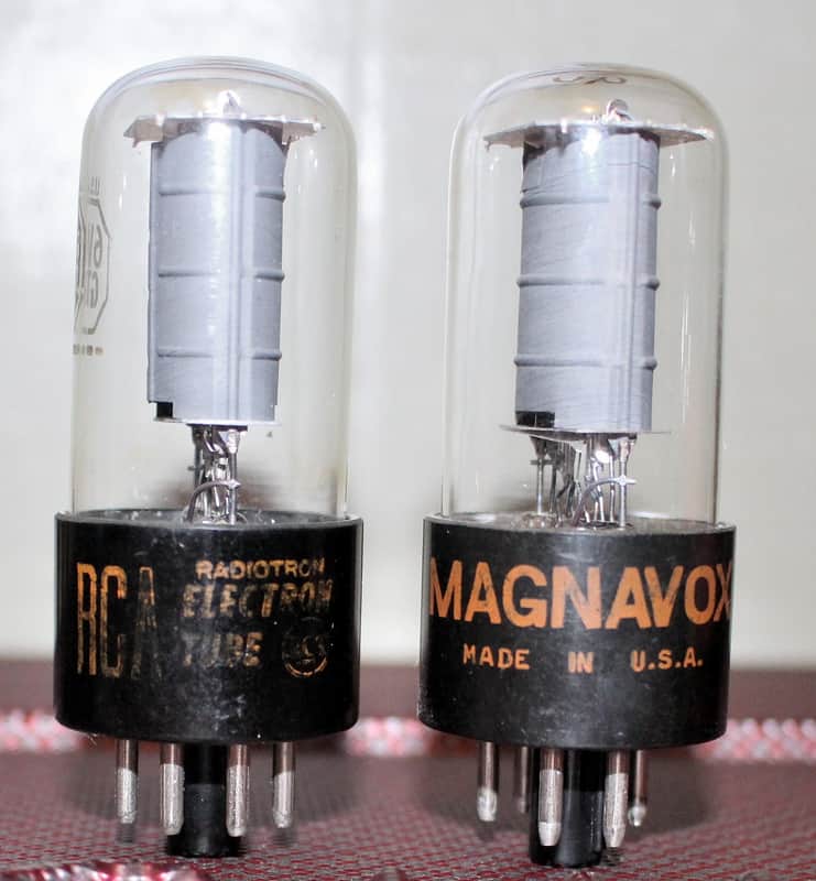 RCA 6V6GTA 6V6GT VT107 PERFECT MATCH PAIR GRAY PLATE TEST NOS++ VINTAGE 1963-64 image 1