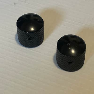 2000's Electric Guitar Black Dome Metal Volume Allen Set Screw Knobs Bild 2