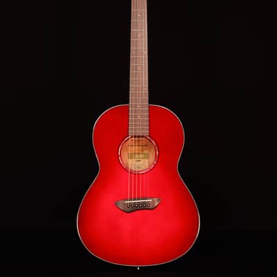 Yamaha CSF1M Parlor Size Acoustic Electric, Crimson Red Burst image 5