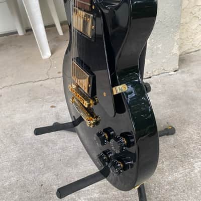 Gibson Les Paul Studio Push Pull Tone Guitar Center Exclusive- Ebony Gold Hardware image 12
