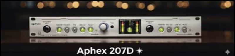 Aphex Aphex 207D Dual Channel Tube Mic Preamp | Digital Out image 1