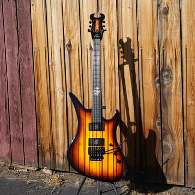 Schecter USA CUSTOM SHOP Synyster Gates FR Vintage Sunburst w/Pinstripes 6-String Electric Guitar w/ Black Tolex Case image 3
