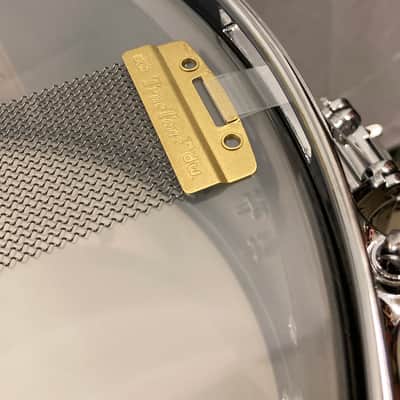 DW - 14x6.5" Memphis Drum Shop 30th Anniversary Limited Edition, Brass Snare Drum, Engraved with Gold Hardware & Tube Lugs 2010's - Black Nickel Over Brass image 18