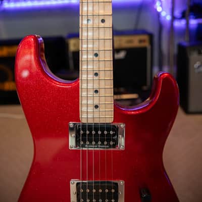 DC Custom Guitars SS/RR "Jack Butler" 2023 - Red metal flake sparkle image 3