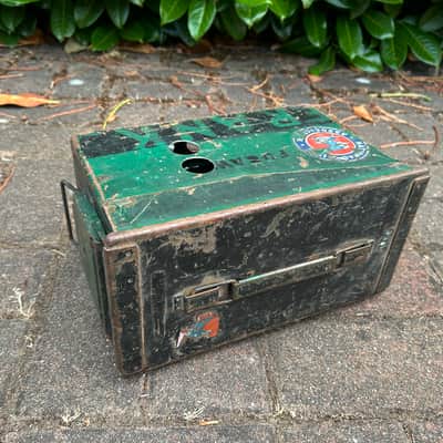 Bell & Howell Moviola URS SE el84 tube amp Filmosound 385 knobs & Lens in Ammo Can image 7