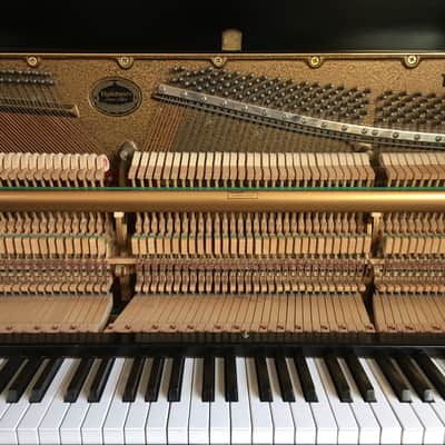 1994 Vintage Made in USA Baldwin 243HP Ebony Black Lacquer Acoustic Upright Studio Piano + Original Bench Key image 9