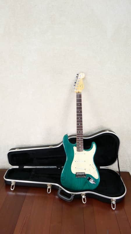 Fender American Deluxe Stratocaster 2003 Teal Green Transparent #DZ3109745 USED w/HSC