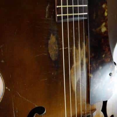 Harmony Patrician Arched Top Guitar c1950's Honey Shadeburst image 5
