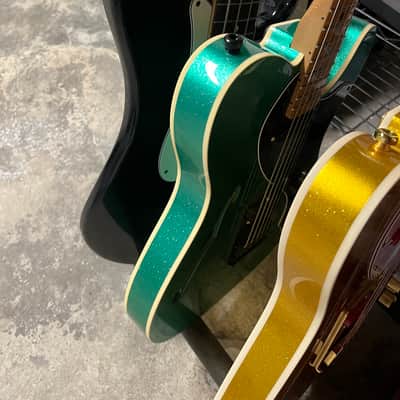 Fender Thinline 2022 - Green Sparkle - Dual Binding image 3