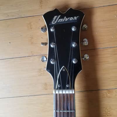 Univox Coily ES-335 Style Semi Hollowbody 1969 Sunburst-Japan- image 2