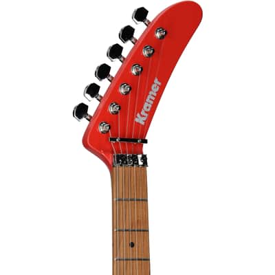 Kramer 84 HH FR Electric Guitar, Maple Fingerboard (with Gig Bag), Radiant Red image 4
