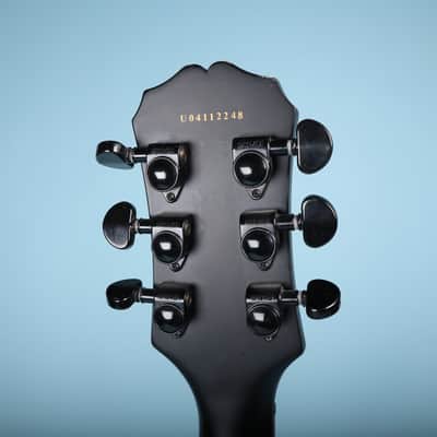 2004 Epiphone SG Goth Black Electric Guitar image 4