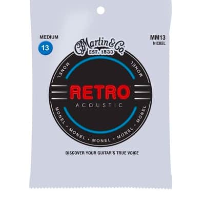 Martin MM13 Retro Monel Acoustic Guitar Strings Medium 13-56 image 1