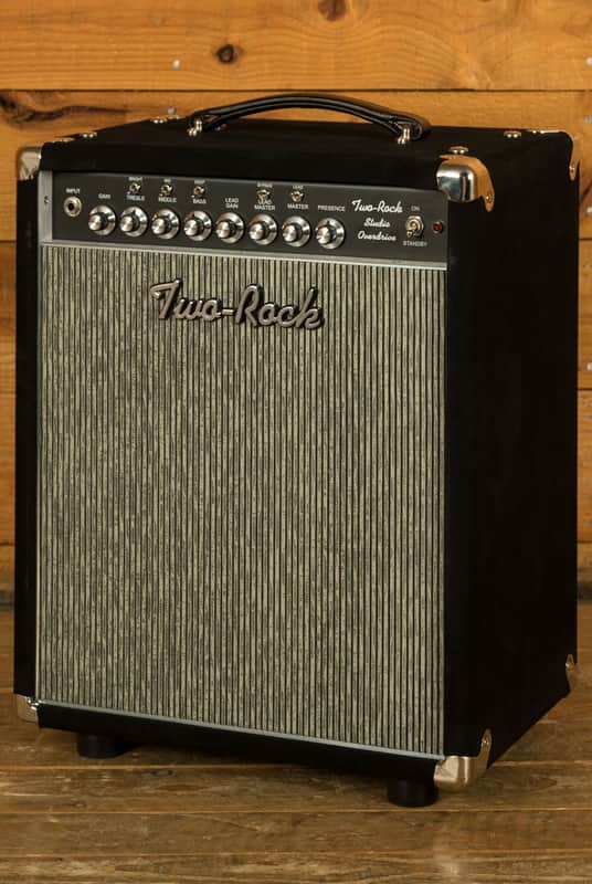 Two-Rock Studio Overdrive Combo - Black Chassis Black Suede Pinstripe Grill image 1