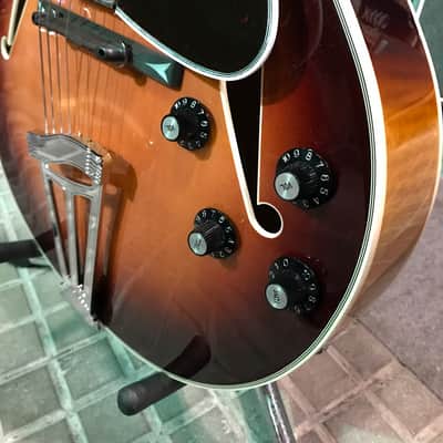 Guitarra de caja Fujigen FGN Masterfield Jazz HH Jazz Burst image 14