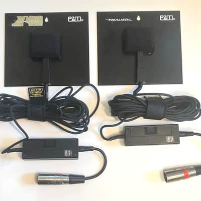 PAIR Crown Realistic PZM Pressure Zone Microphone w/XLR Connectors image 1