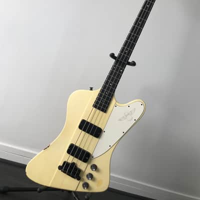 1989 Gibson Thunderbird white color image 1