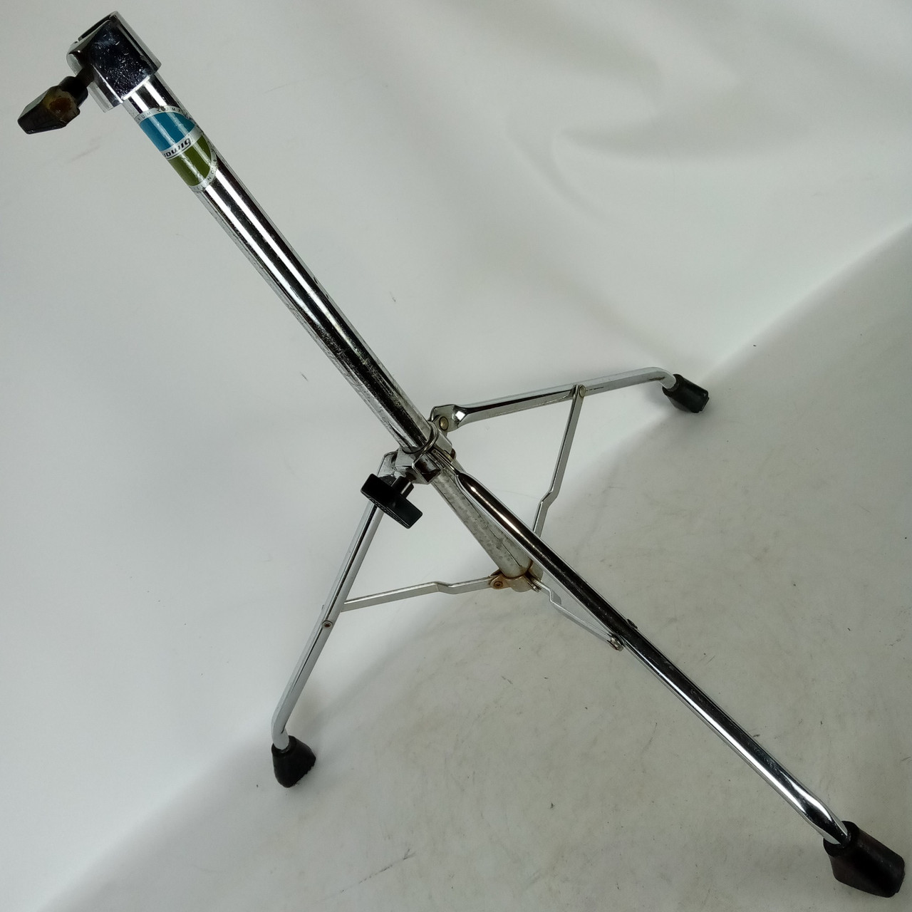 Ludwig Double Tom Drum/Cymbal Stand Holder Tripod Base Hercules Blue/Olive USA* — main photograph