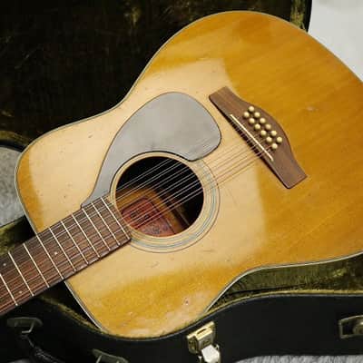 Vintage 1968 made YAMAHA FG-230 Red Label model 12strings Acoustic w/Original Hard case Made in Japan image 2