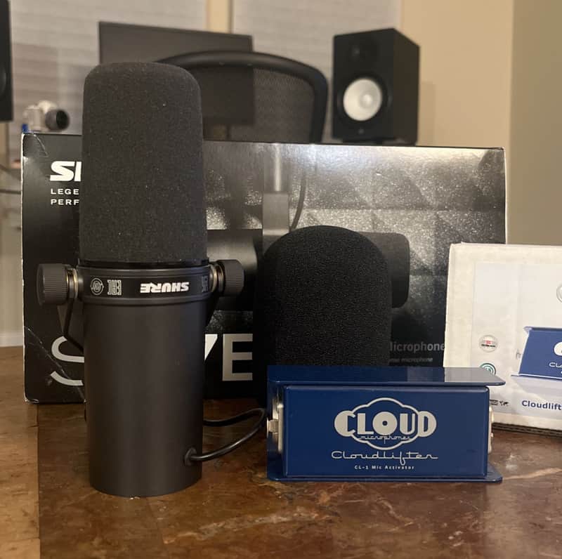 Shure SM7B w/ Cloudlifter CL-1 Mic Activator (Excellent Condition) image 1