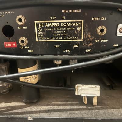 Ampeg V-4 100-Watt Guitar Head with Reverb 1970 - 1980 - Black image 9