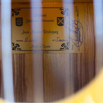 Juan Montes Rodriguez flamenco guitar 2019 olive ash and spruce image 4
