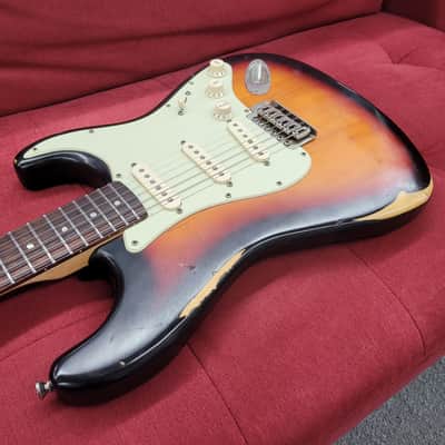 Mike Gee Kustoms Reliced S-Style 2012 - Three Color Sunburst image 9
