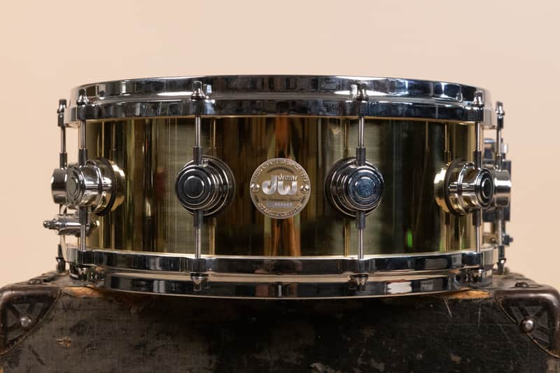 2000s DW Collector's Series 5.5x14 Bell Brass Snare Drum image 1
