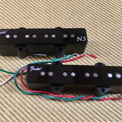 *Genuine Fender N3 Noiseless Jazz J Bass Pickup Set With Dead Bridge Pickup image 1