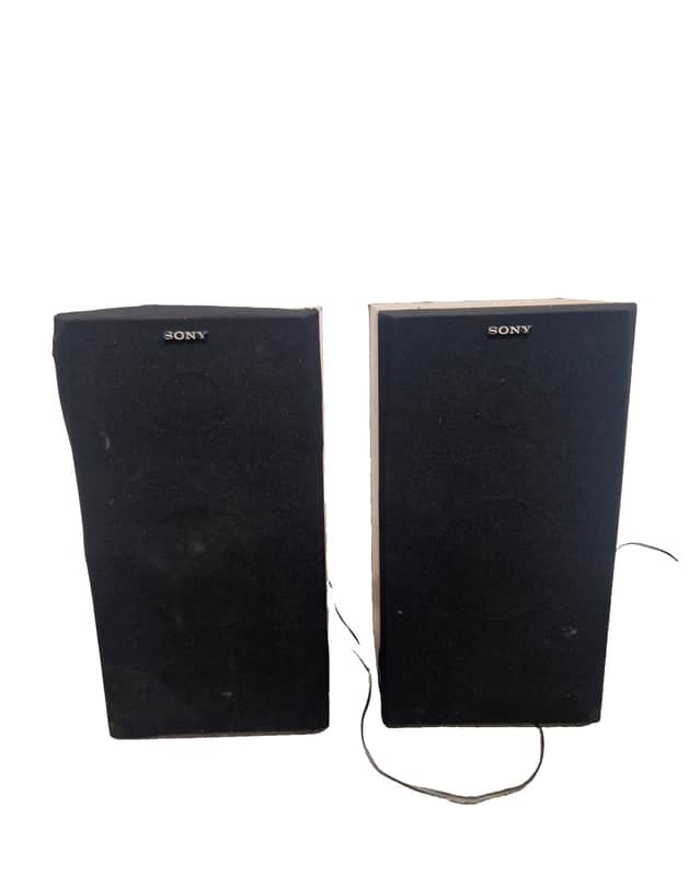 Sony SSE-20 Speakers Brown Pair Speakers - Vintage Design - Fair image 1